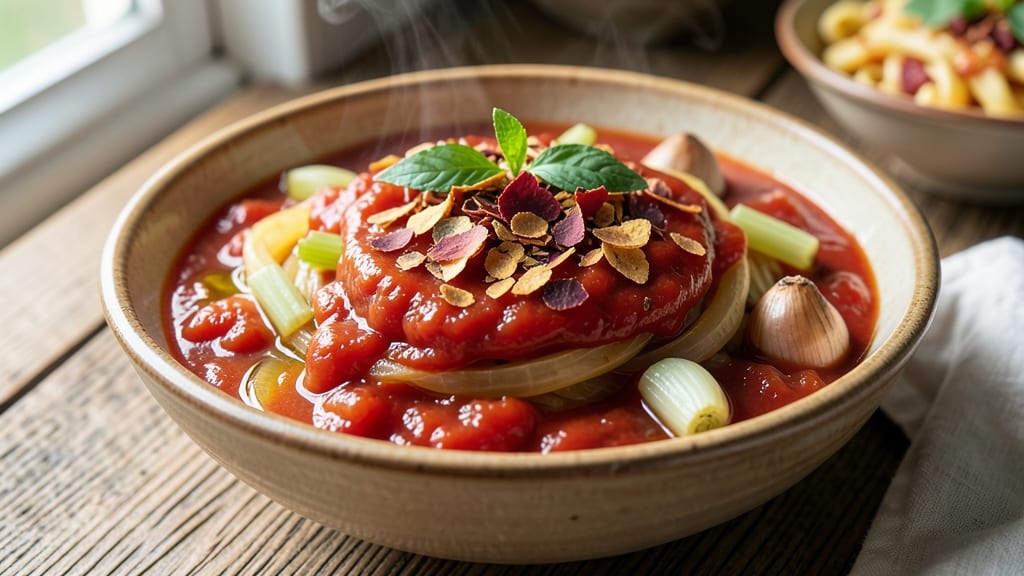 Calabrese Pasta Sauce Recipe: Celery Crown Crunch Meets Smoky Tomato Depth