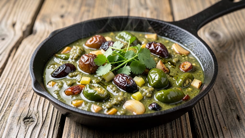 Authentic Chile Verde Sauce Recipe: Smoky Tomato-Chipotle Velocity With Celery Crown Crunch