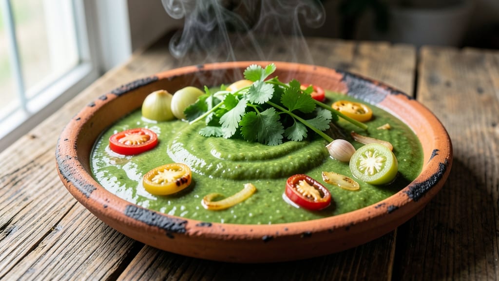 Authentic Mexican Green Enchilada Sauce Recipe: Tomatillo-Tomato Blend With Earthy Cilantro Heat