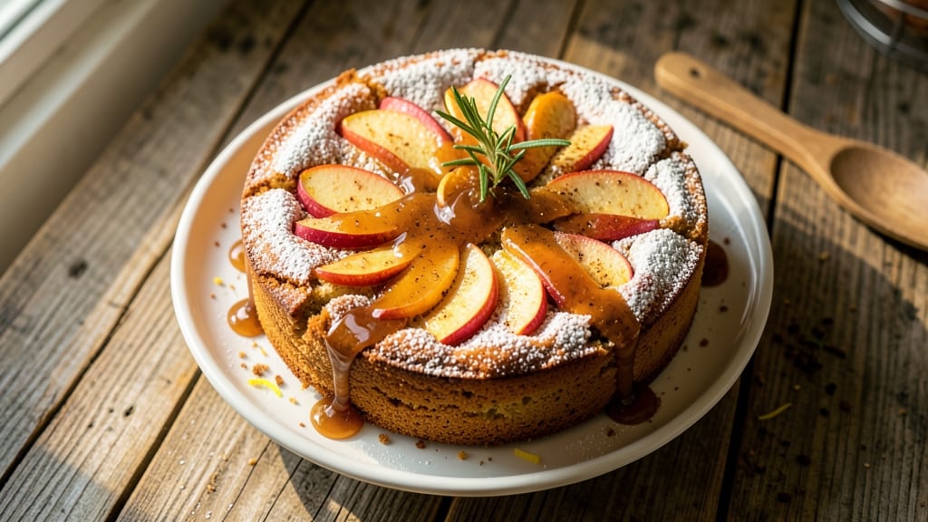 Apple Cake With Rum Sauce Recipe: Boozy Moistness and Caramelized Top