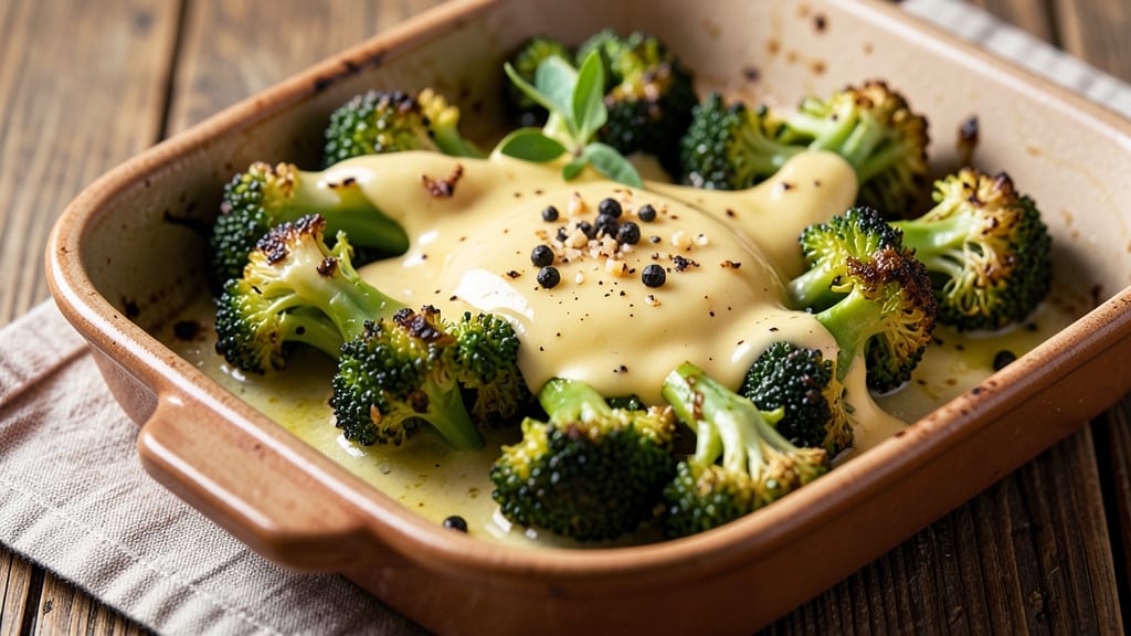 Baked Broccoli With Cheese Sauce Recipe: Crispy-Topped Comfort in One Pan