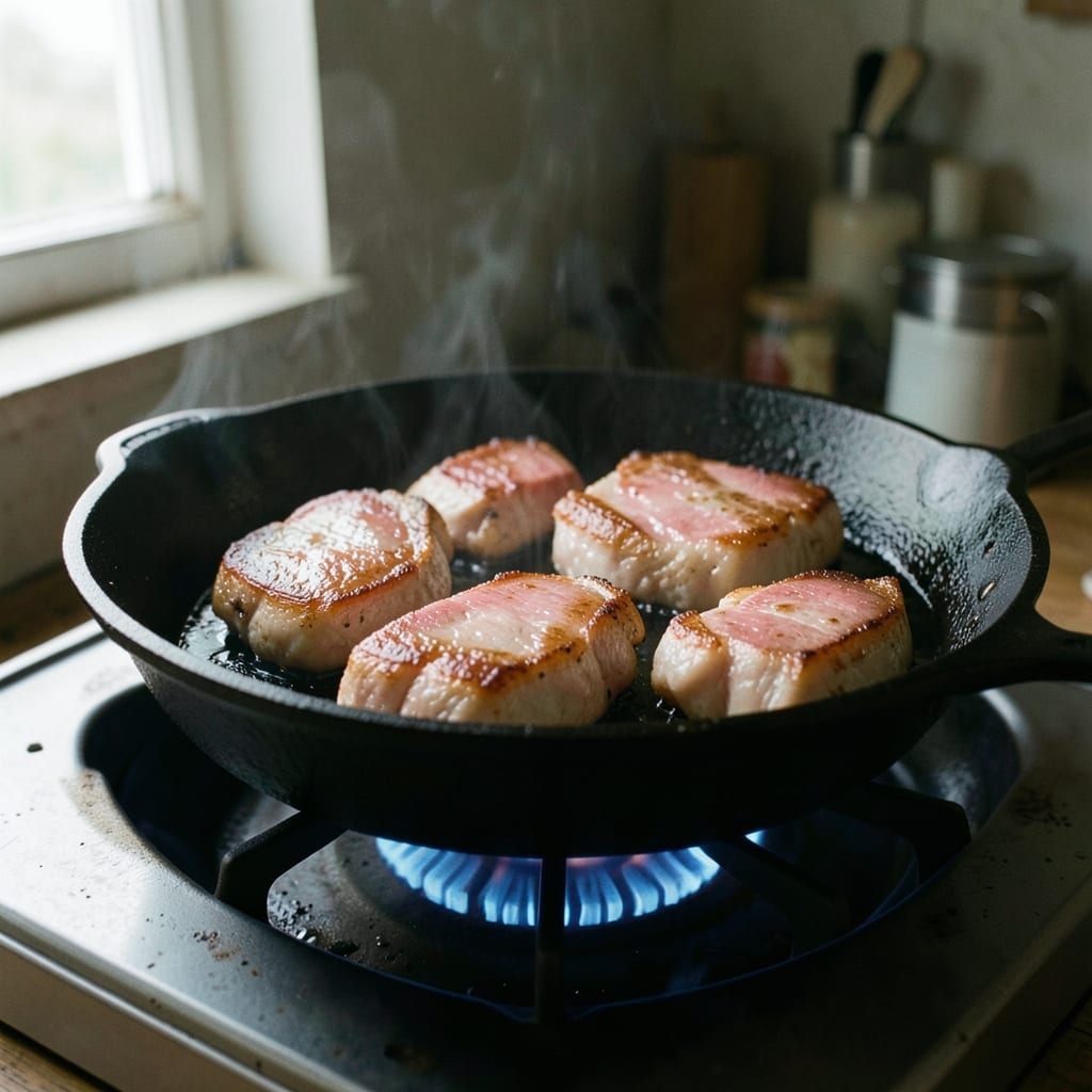 The first pass, in the pan