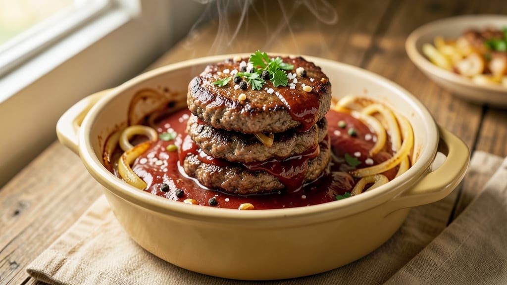 Crock Pot Hamburgers in Sauce Recipe: Juicy Buns Soaked in Smoky Gravy
