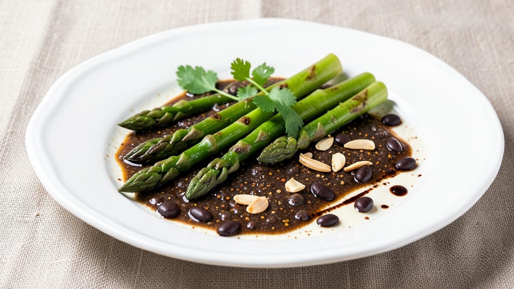 Asparagus With Black Bean Sauce Recipe: Smoky Umami Crunch Over Fresh Greens