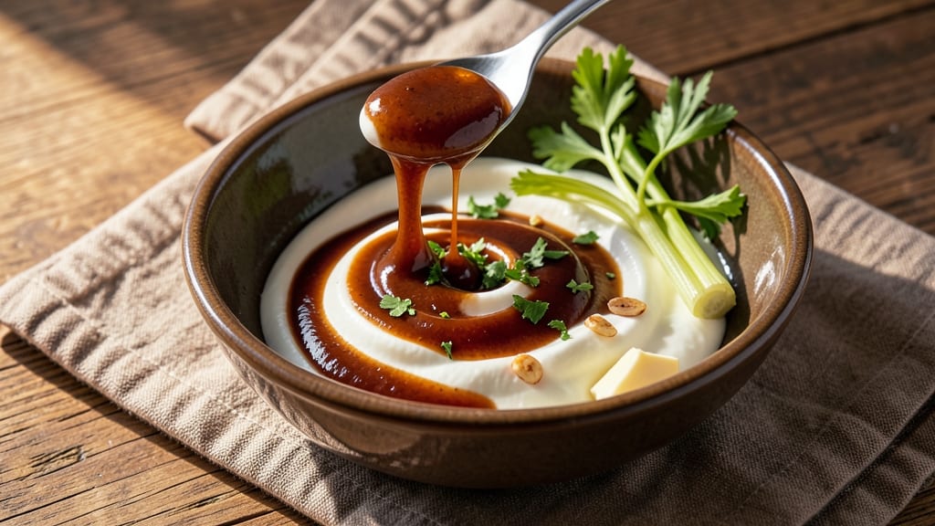 Balsamic Cream Sauce Recipe: Velvety Swirl With Celery Crown Crunch
