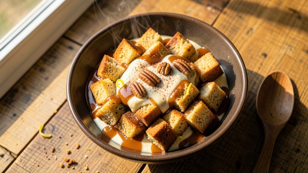 Banana Bread Pudding With Caramel Sauce Recipe: Warm Spice Layers Drowned in Gooey Sauce