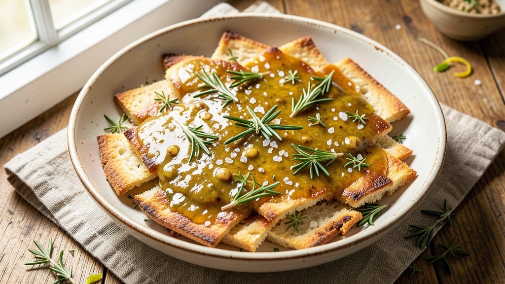 Focaccia Sauce Recipe: Garlic-Infused Olive Oil With Herbed Crust Bits